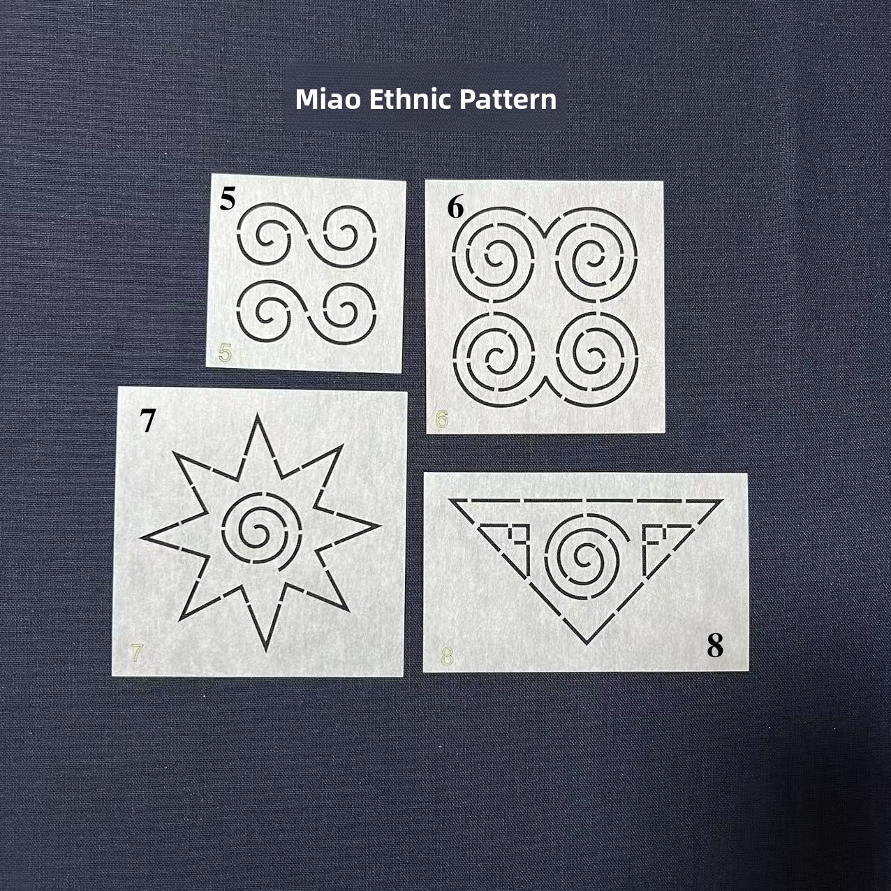 Ethnic Fabric - Soft Transfer Embroidery Template Miao Ethnic
