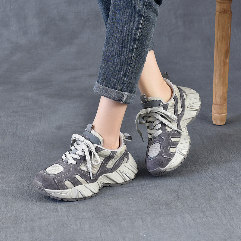 4.5cm Air Mesh Suede Genuine L - Ethnic Fashion In recension och pris