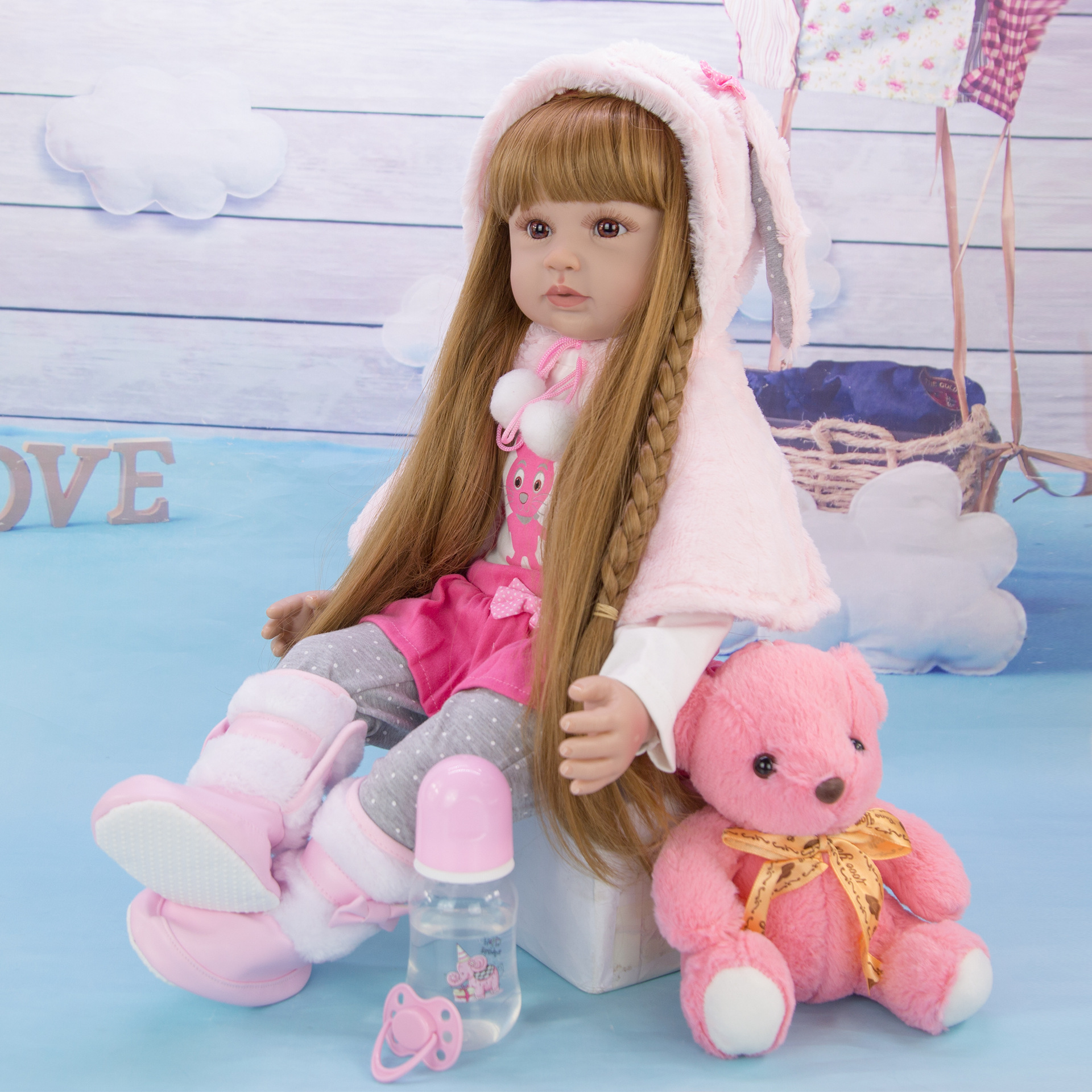60cm Reborn Dolls With Long Ha - Ethnic Fashion Model recension och pris