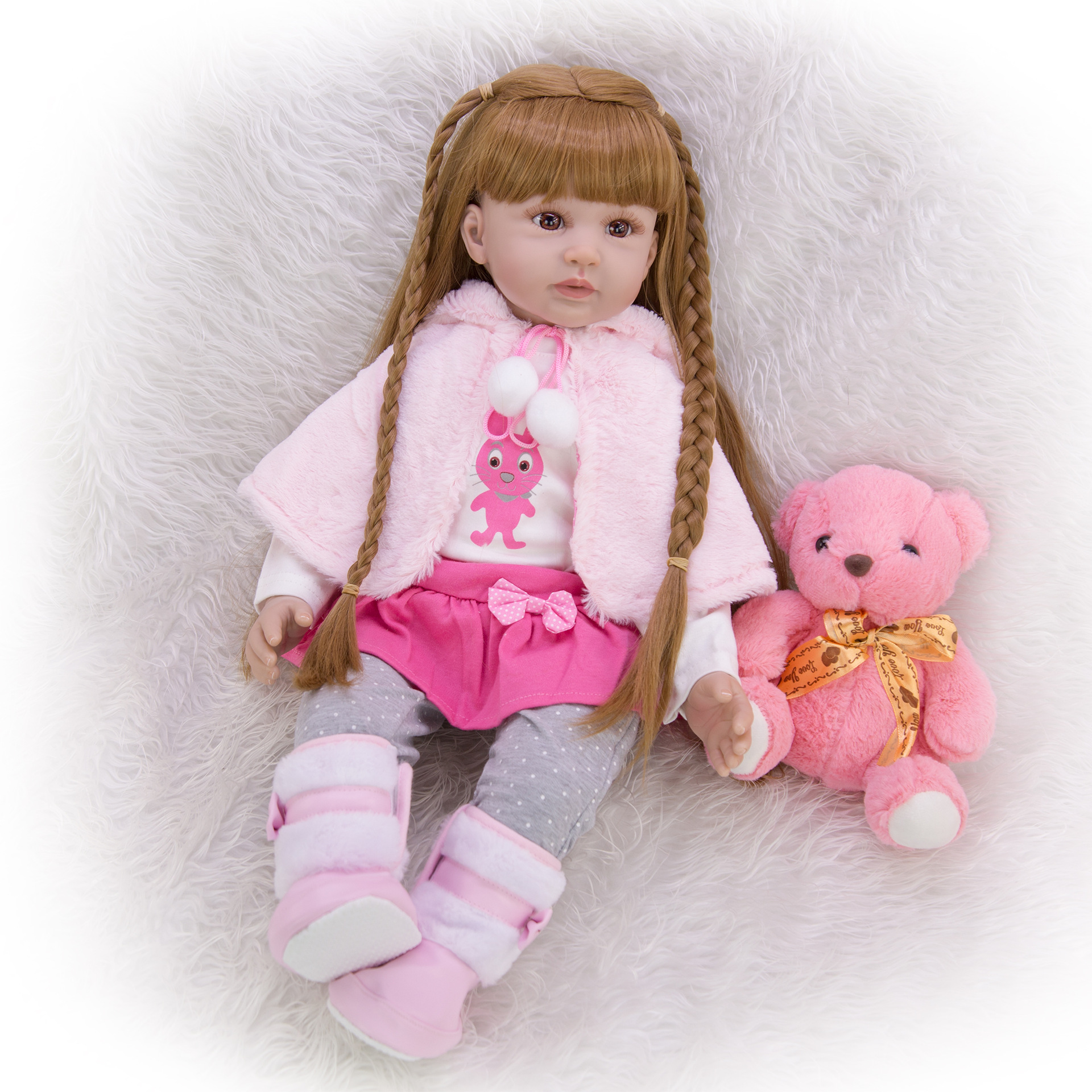 60cm Reborn Dolls With Long Ha - Ethnic Fashion Model recension och pris