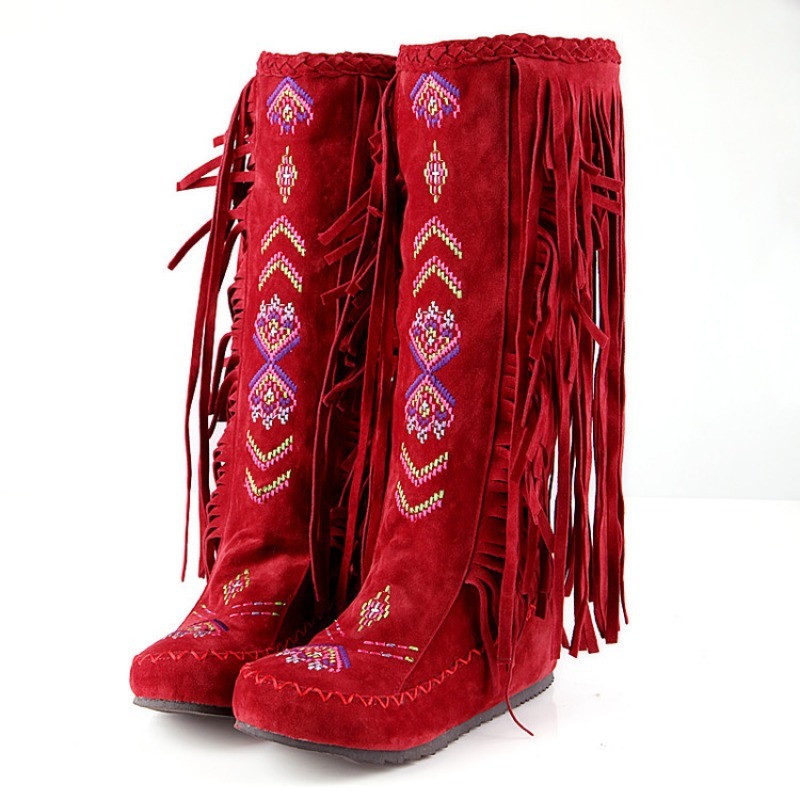 Tassel Boots Handmade Embroide - Ethnic Fashion In recension och pris