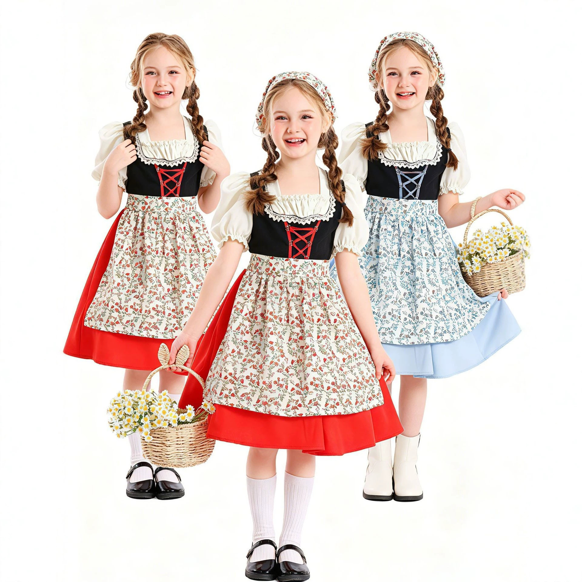 Children's Bavarian Farmhouse  - Ethnic Fashion Girls recension och pris