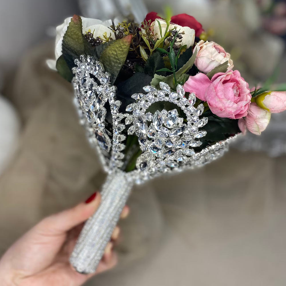 Boho Large Rhinestone Bridal B - Ethnic Fashion Accessories recension och pris