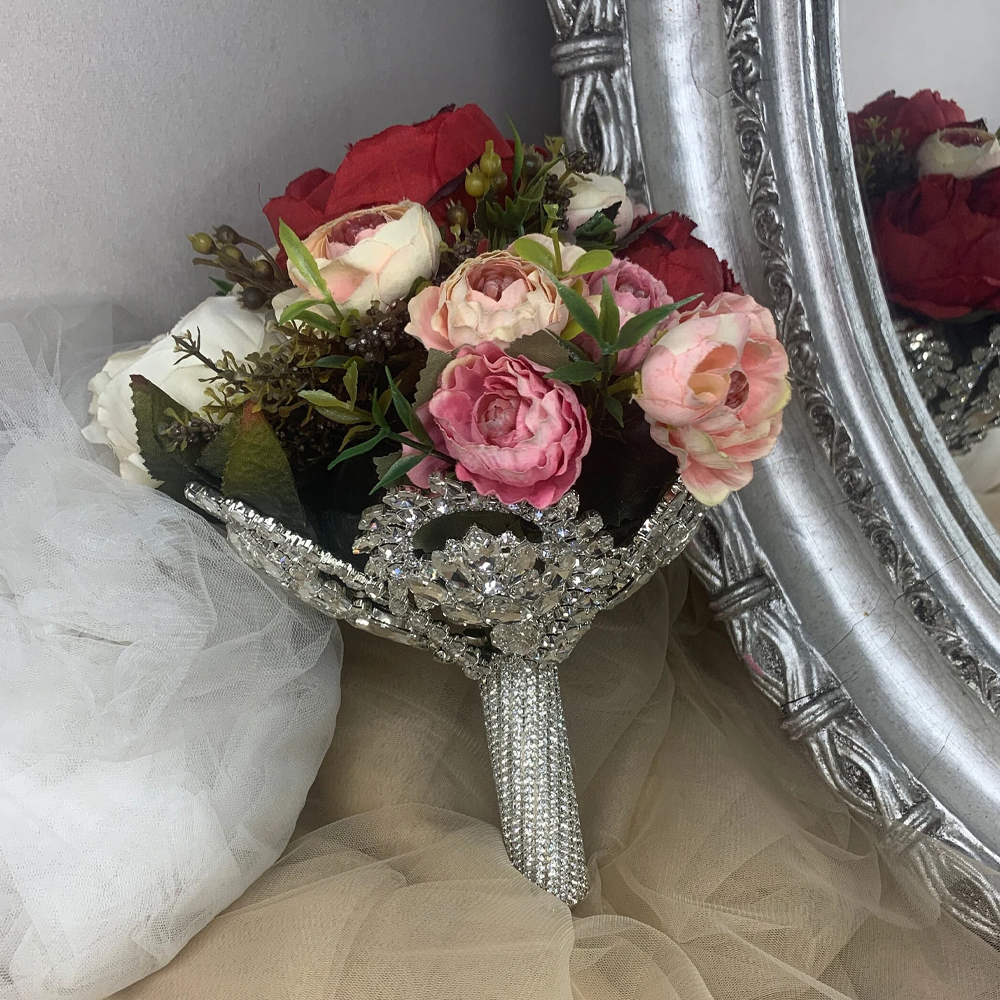 Boho Large Rhinestone Bridal B - Ethnic Fashion Accessories recension och pris