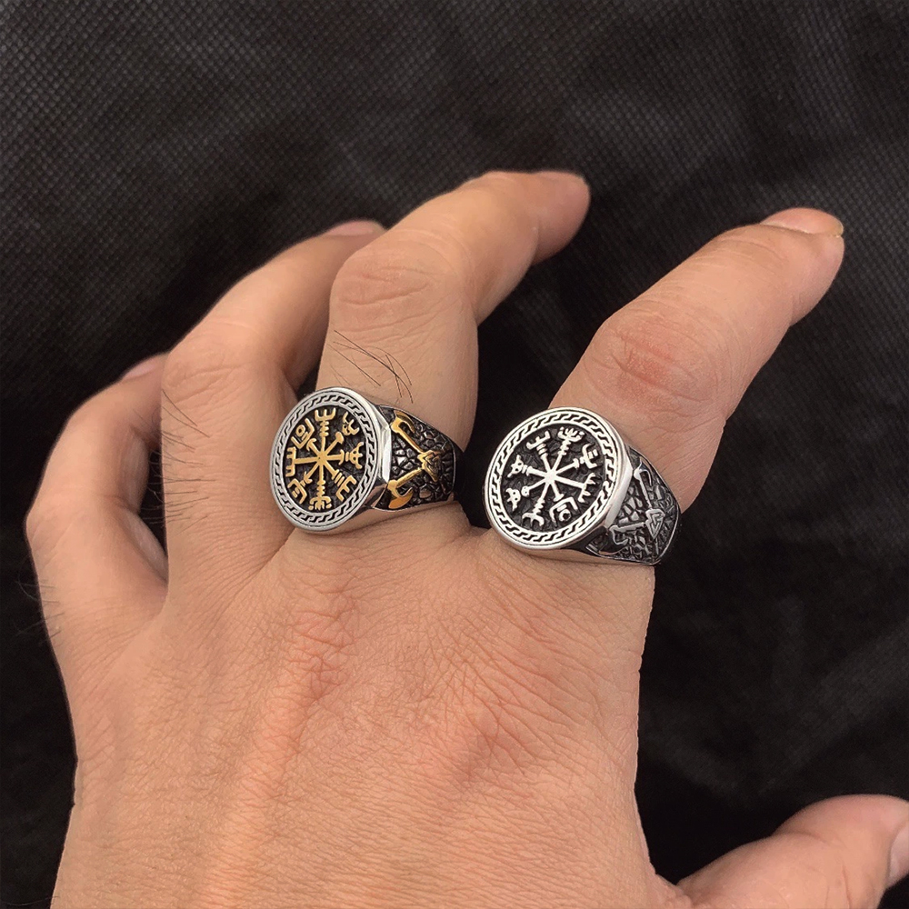 Vintage Viking Men Rings Stain - Ethnic Fashion Men recension och pris