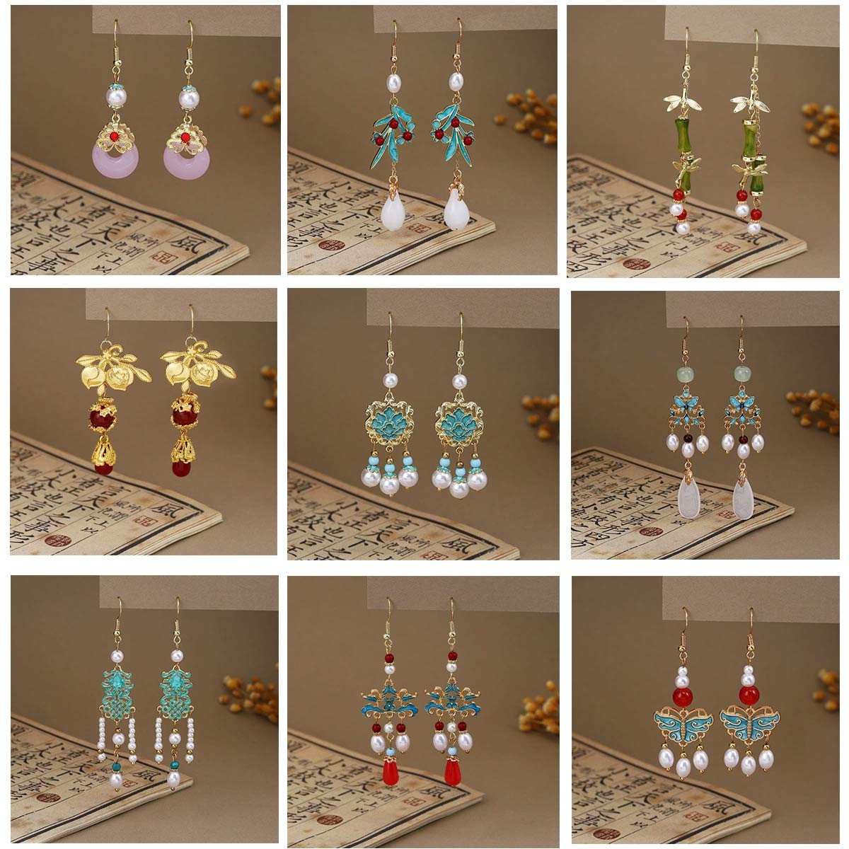 6Pairs New Fashion Woman Earri - Ethnic Chic Fashion recension och pris