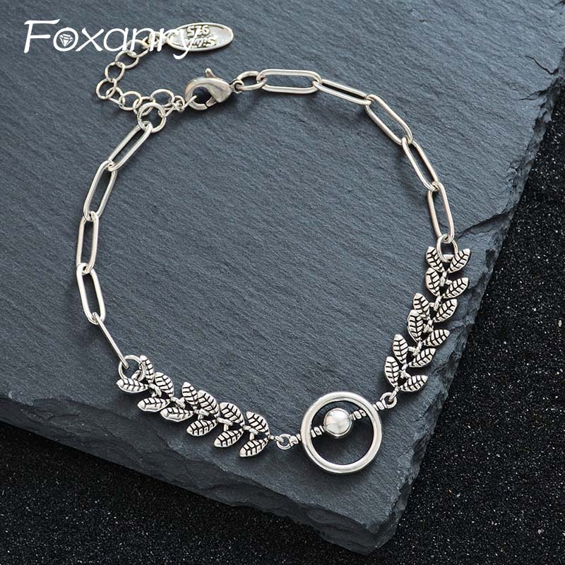Foxanry Silver Color Wheat Geo - Ethnic Chic Fashion recension och pris