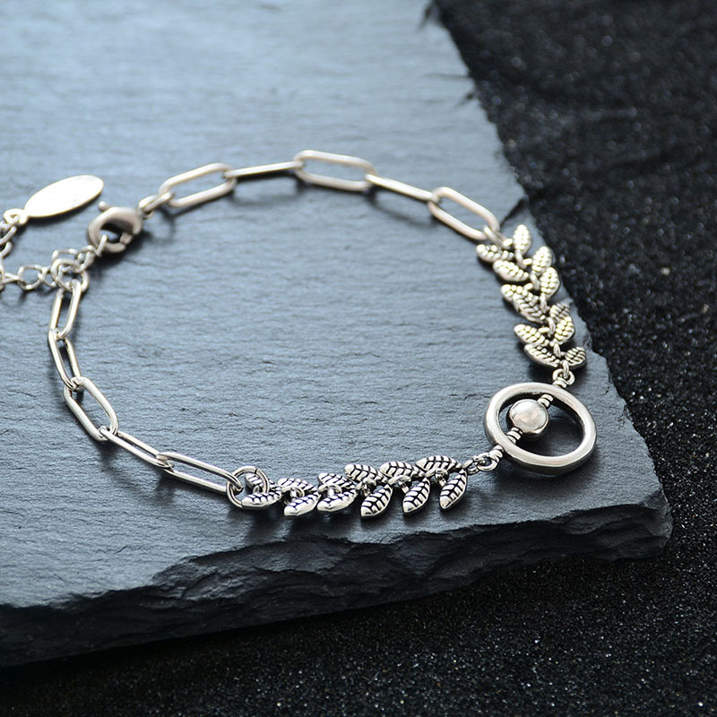 Foxanry Silver Color Wheat Geo - Ethnic Chic Fashion recension och pris