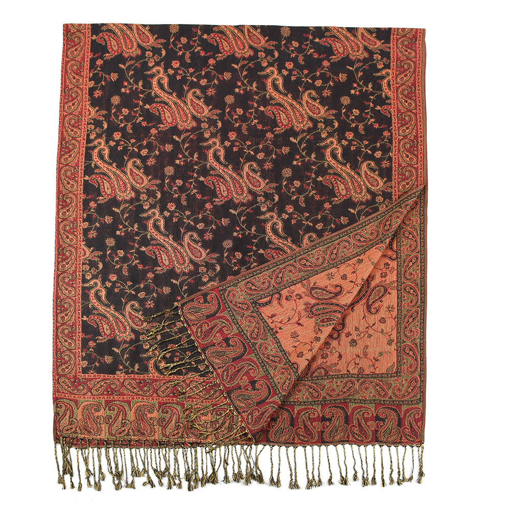 Pashmina Scarf Shawls Paisley  - Go Ethnic Fashion recension och pris
