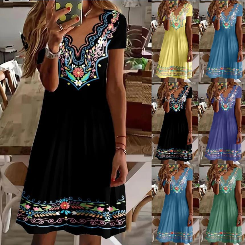Ethnic Style Printed Collar Sh - Ethnic Fashion Walk recension och pris