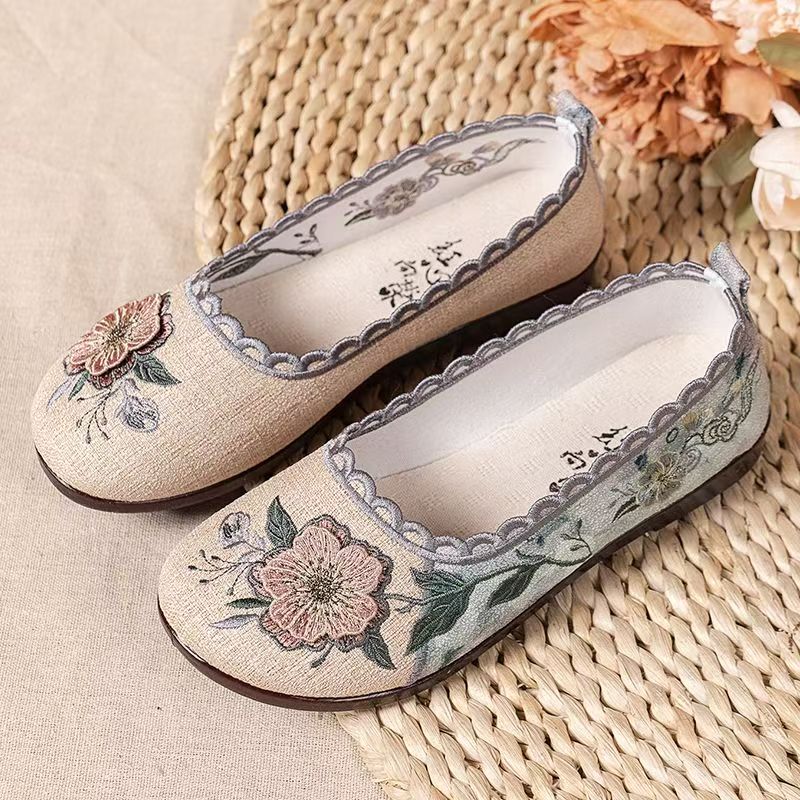 Women Spring Autumn New Flat s - Ethnic Fabric recension och pris