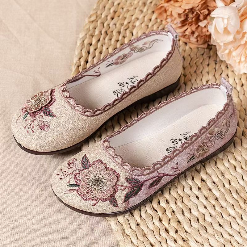 Women Spring Autumn New Flat s - Ethnic Fabric recension och pris