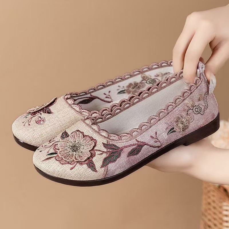 Women Spring Autumn New Flat s - Ethnic Fabric recension och pris