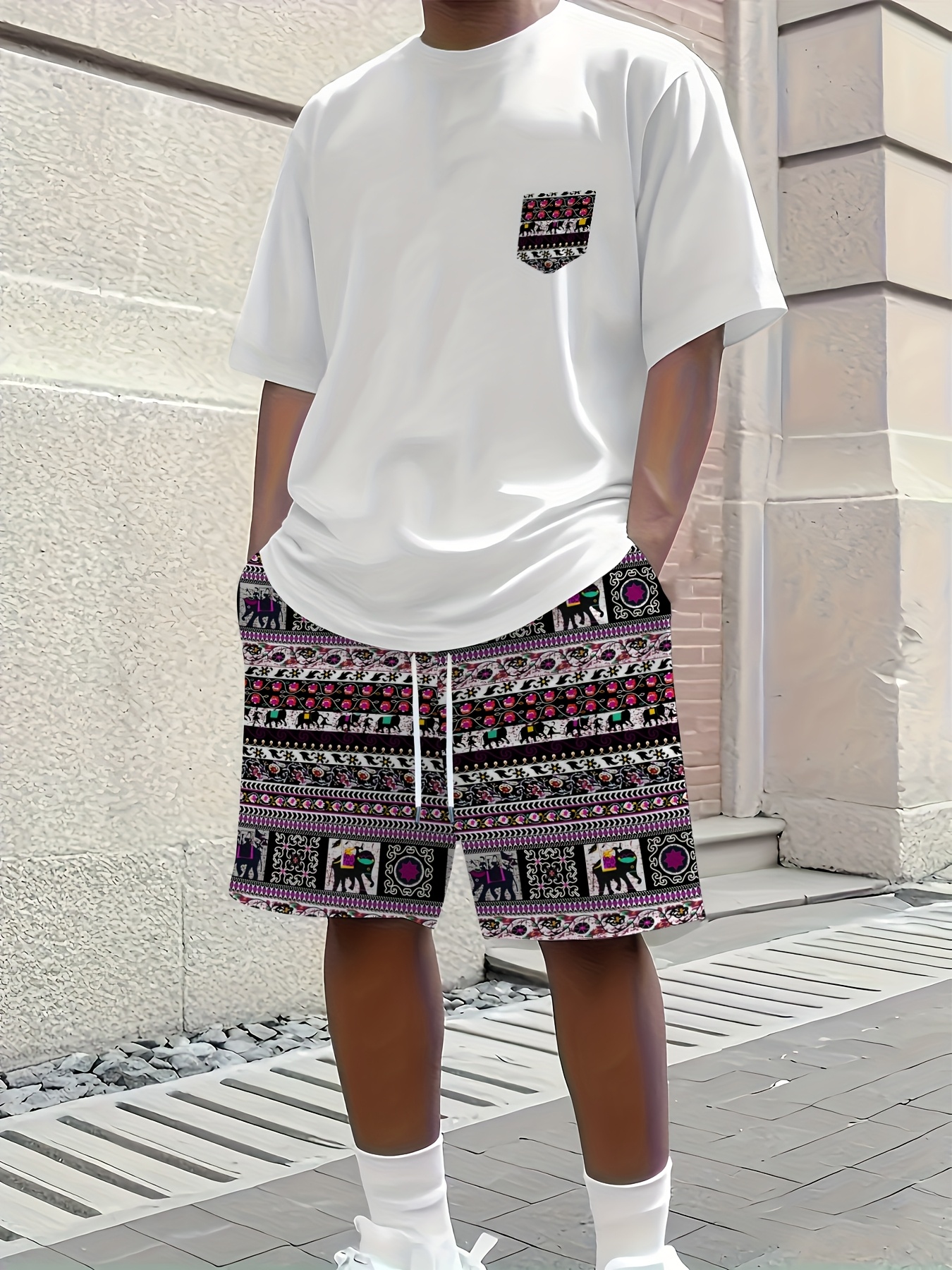 2026 Summer New Men's Short-Sl - Ethnic Fashion In recension och pris