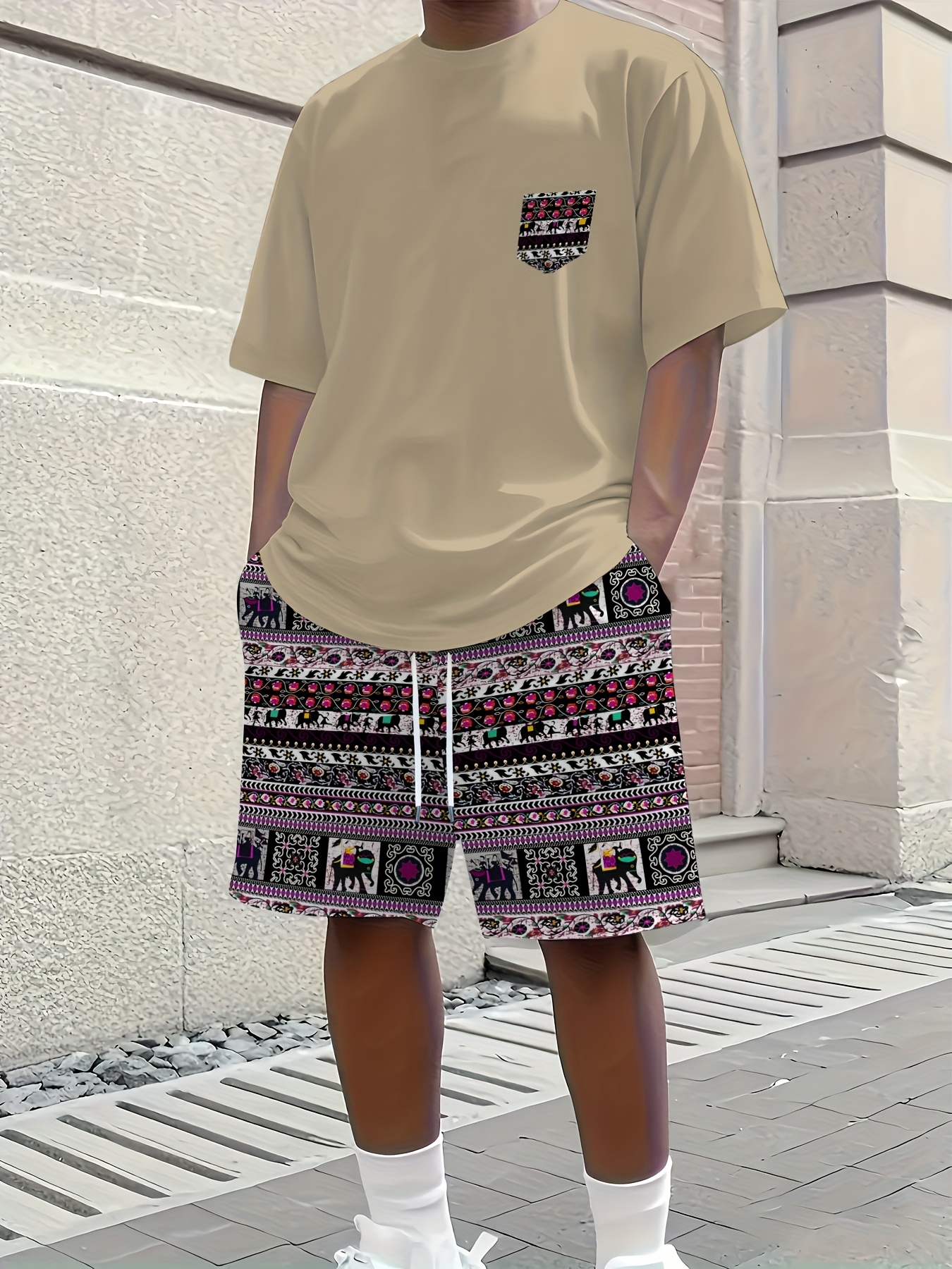 2026 Summer New Men's Short-Sl - Ethnic Fashion In recension och pris