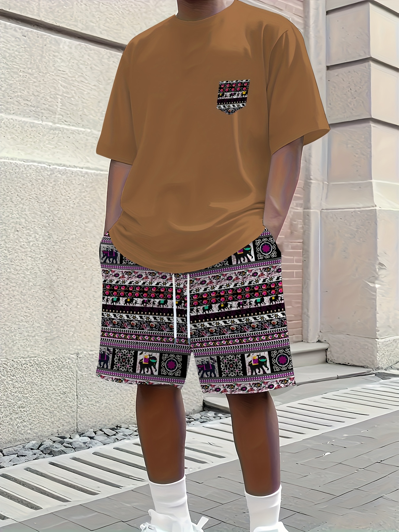 2026 Summer New Men's Short-Sl - Ethnic Fashion In recension och pris