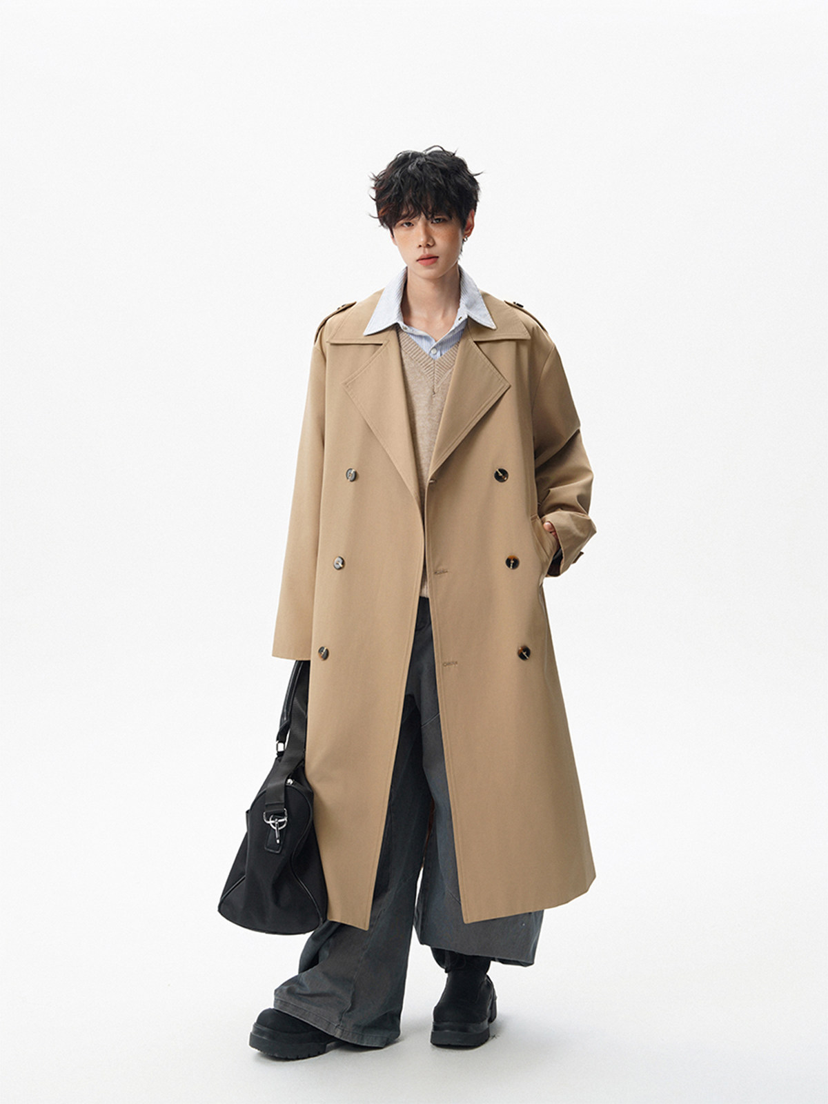 Trench Grey Coat Mens World Va - Ethnic Fashion World recension och pris