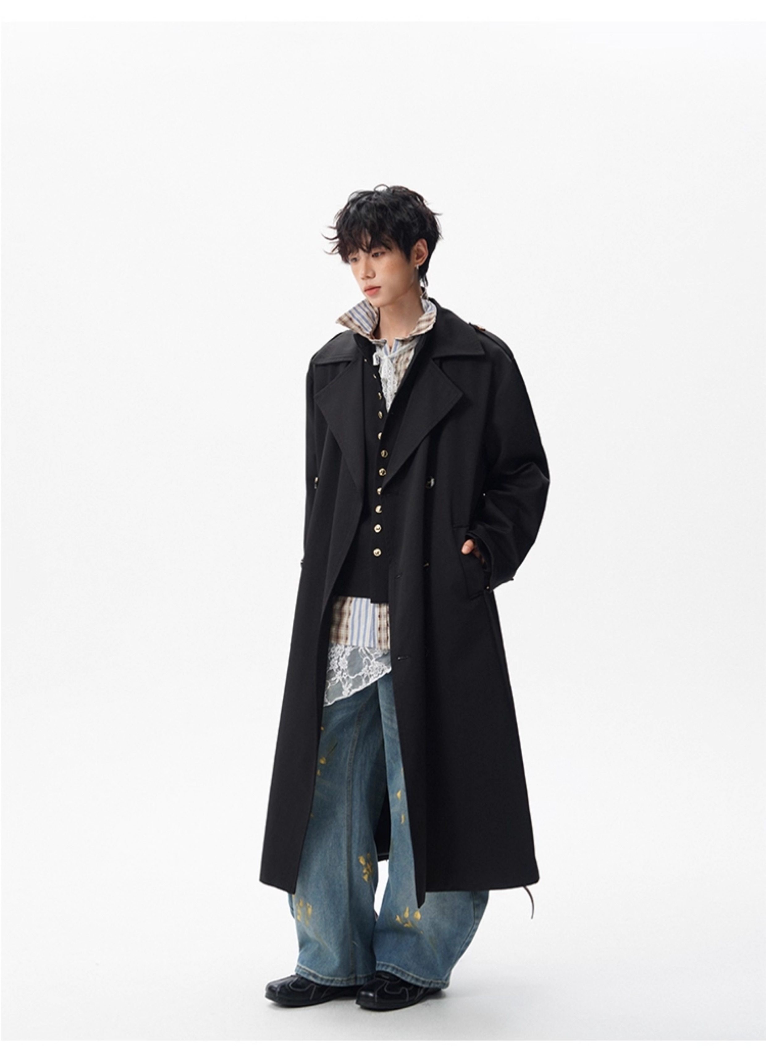 Trench Grey Coat Mens World Va - Ethnic Fashion World recension och pris