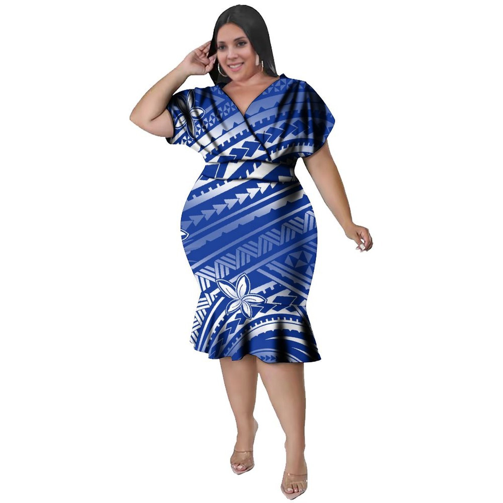 V-Neckline  Women'S Polynesian - Ethnic Fabric recension och pris