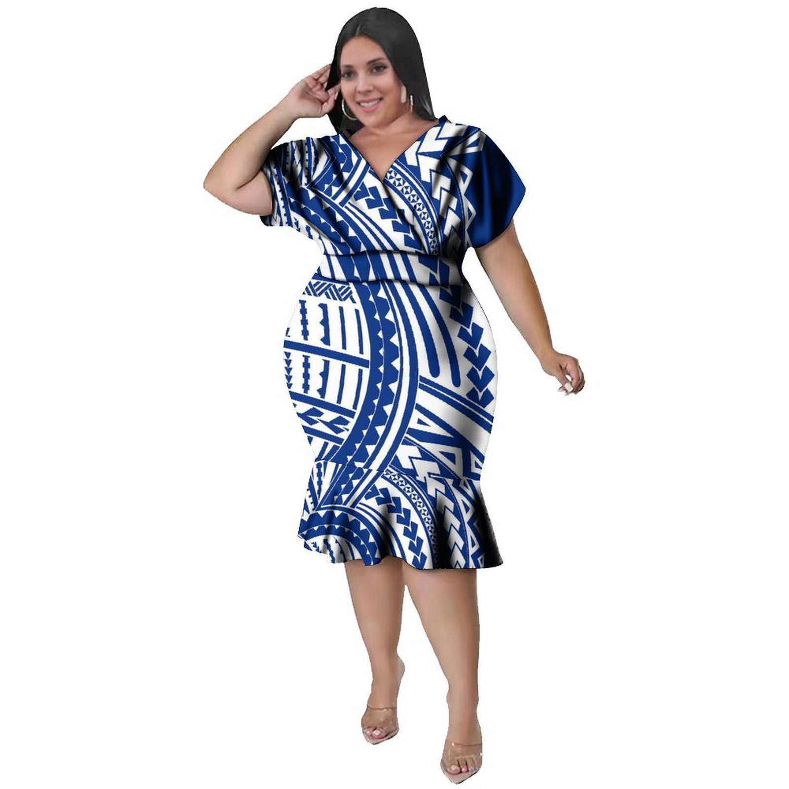 V-Neckline  Women'S Polynesian - Ethnic Fabric recension och pris