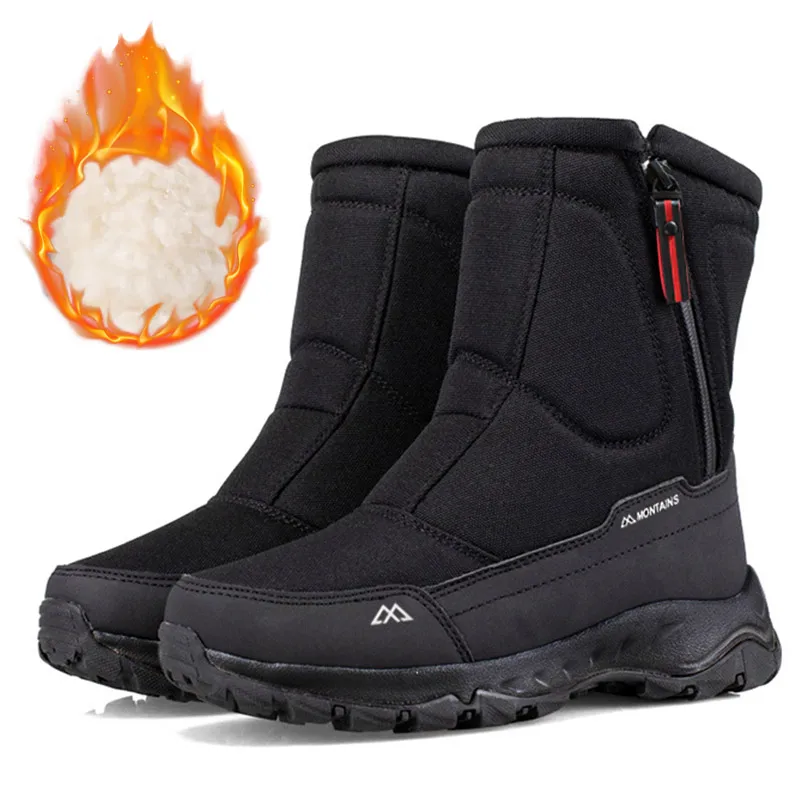 Winter Mens Keep Warm Snow Boo - Ethnic Fabric recension och pris