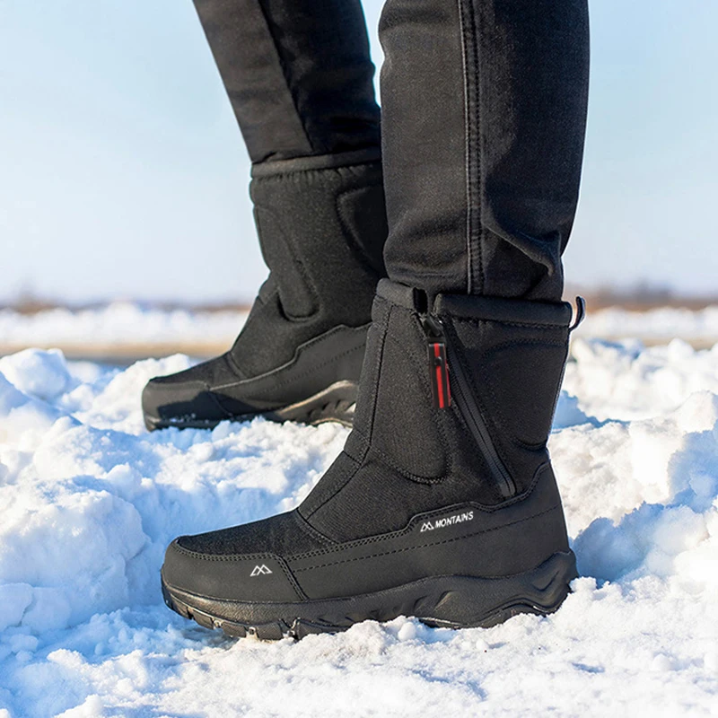Winter Mens Keep Warm Snow Boo - Ethnic Fabric recension och pris