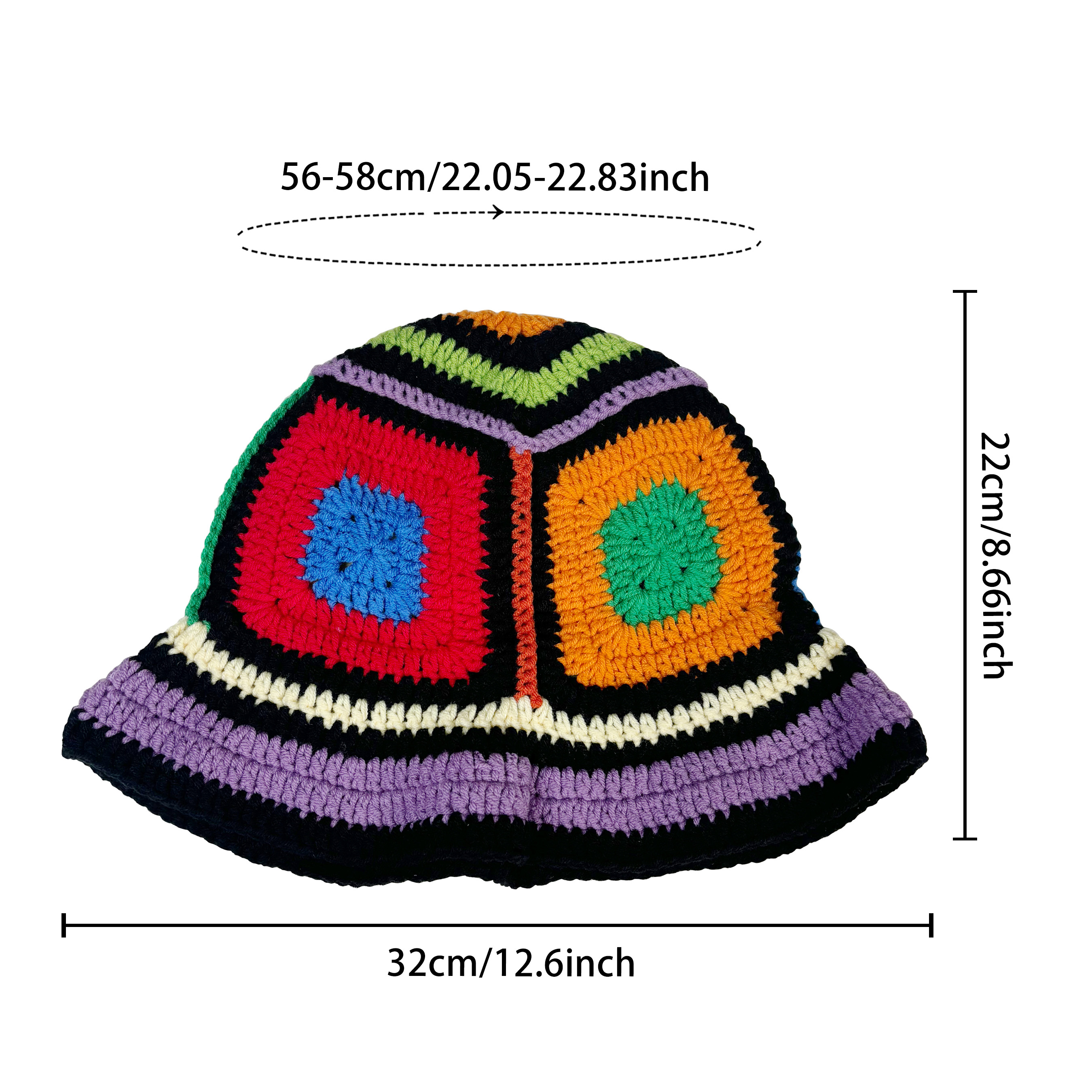 Purple-Edged Zuma Hat, Hand-Kn - Go Ethnic Fashion recension och pris