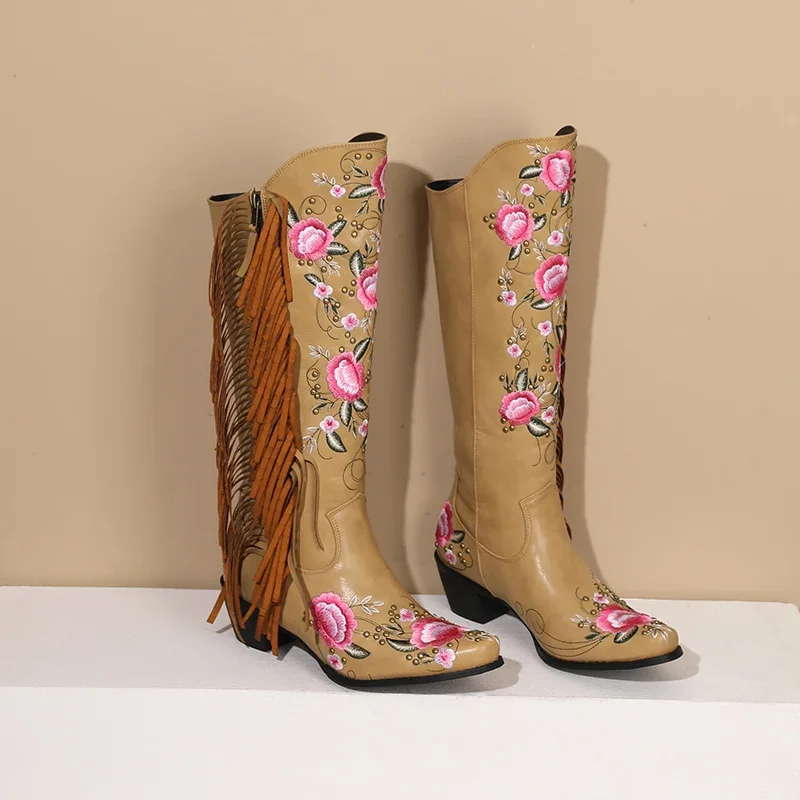 Fashion Embroidery Flower West - Ethnic Fashion In recension och pris