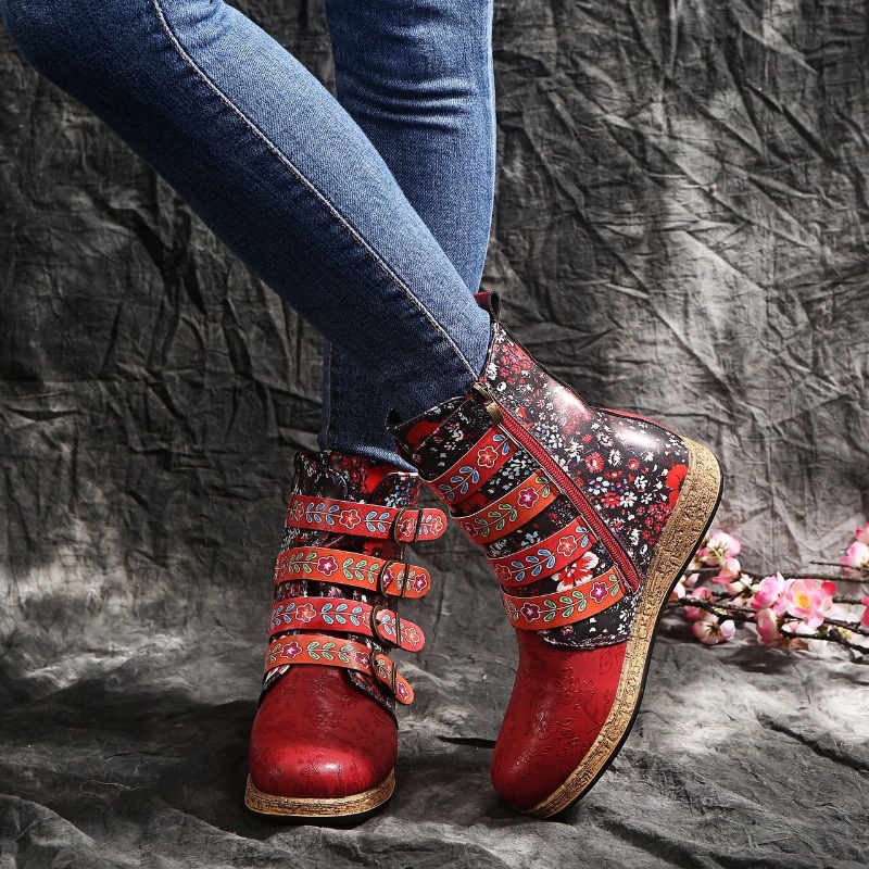 Brand Women's Boots 2026 Sprin - Ethnic Fashion In recension och pris