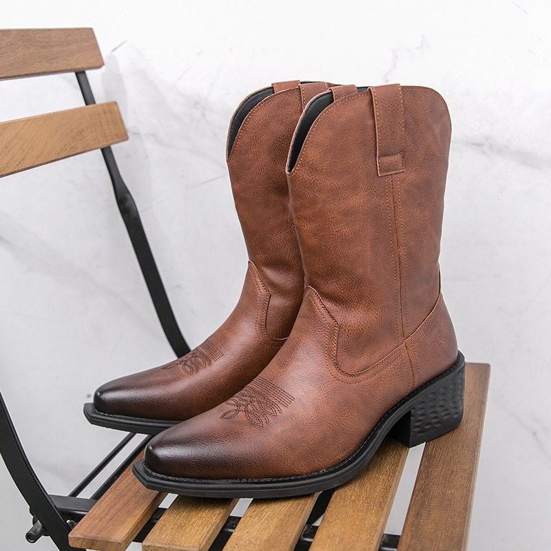 Men Boots Classic Embroidery W - Ethnic Fashion In recension och pris