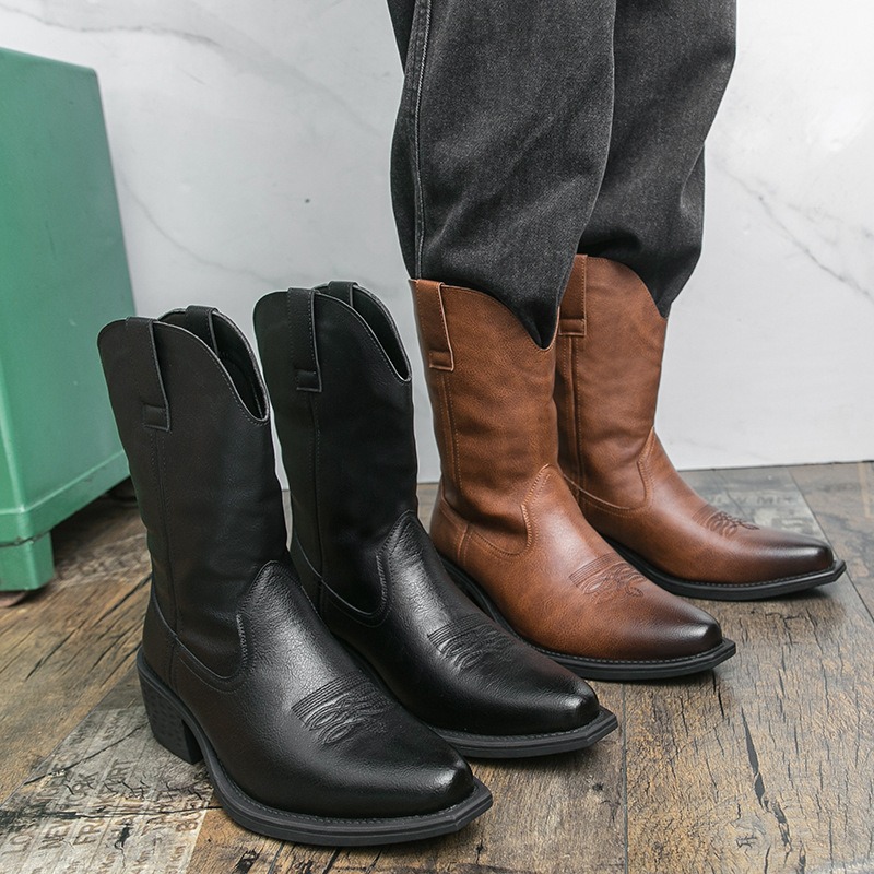 Men Boots Classic Embroidery W - Ethnic Fashion In recension och pris