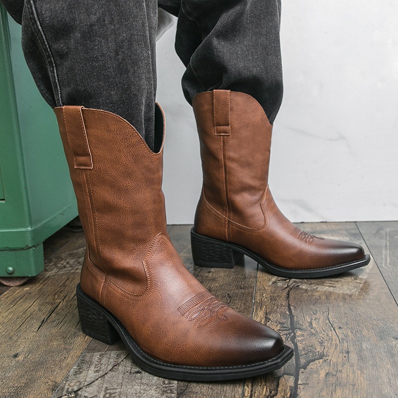 Men Boots Classic Embroidery W - Ethnic Fashion In recension och pris