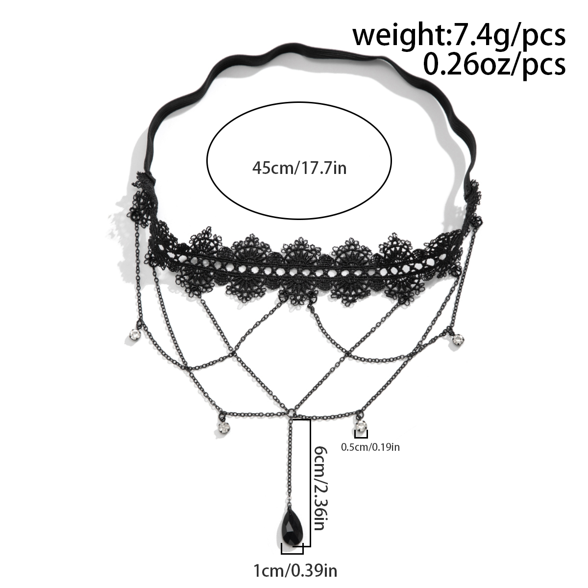 Ingemark Boho Elastic Band Bla - Ethnic Fashion Accessories recension och pris