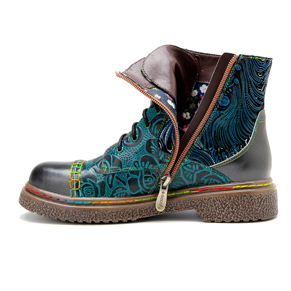Socofy Raffan winter Ankle Lad - Ethnic Fabric recension och pris
