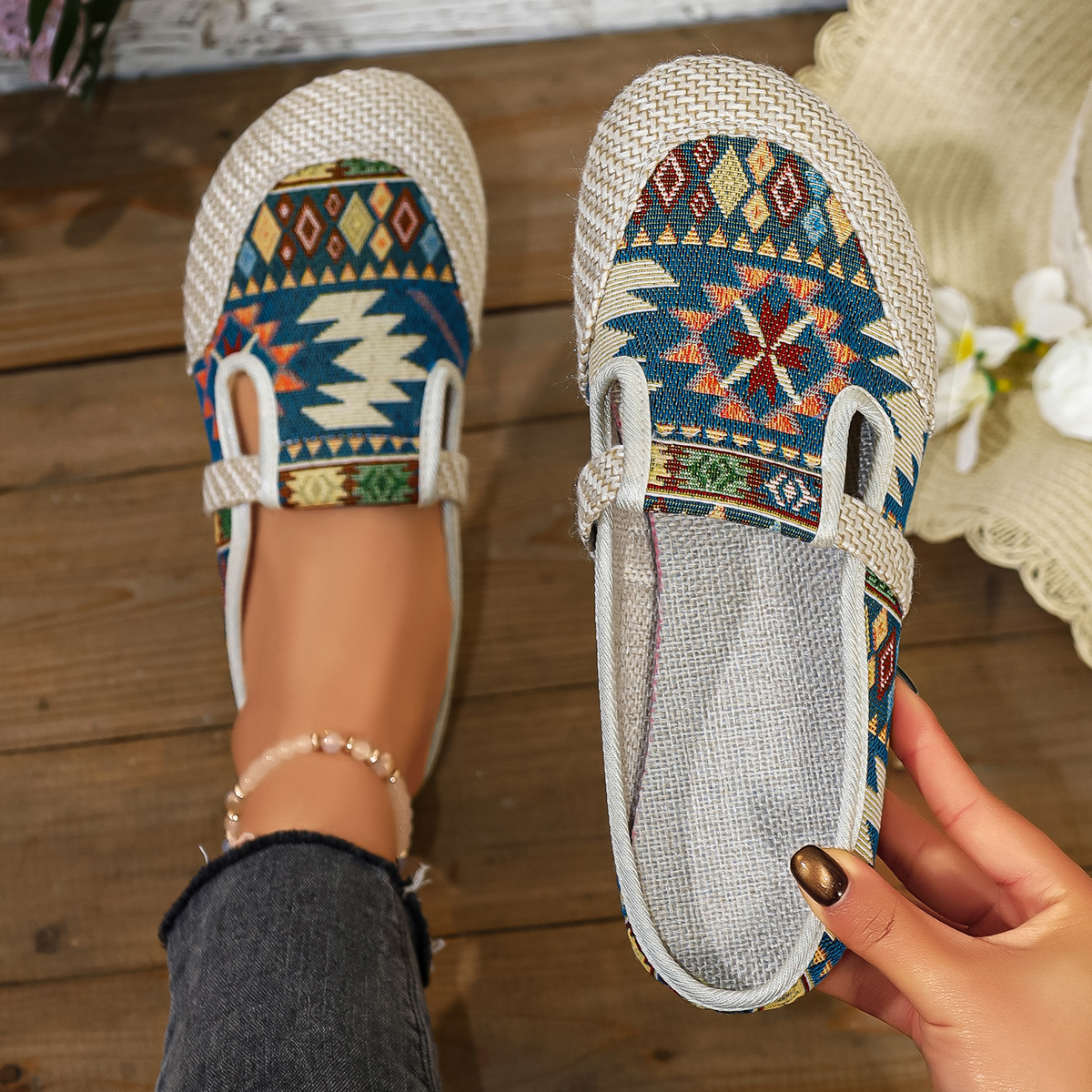 Women Ethnic Style Slippers Fa - Ethnic Fashion Walk recension och pris