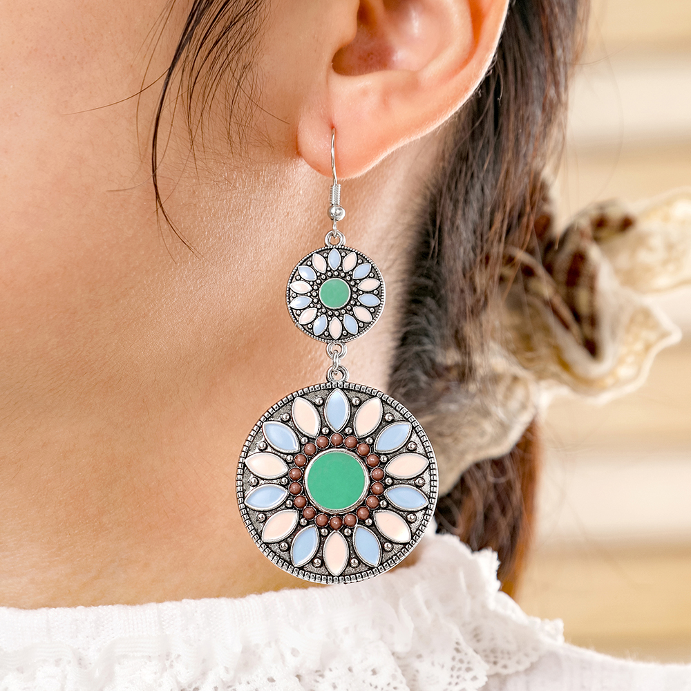 Ethnic Style Dangle Earrings F - Ethnic Chic Fashion recension och pris